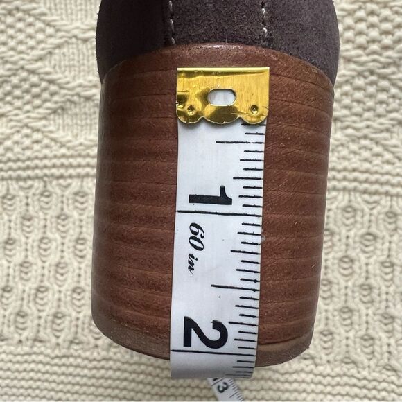 Kiomi Taupe Mocha Tan Pull On Block Heel Suede Ankle Boots Bootie EUR 37/US 6.5 - Picture 16 of 16